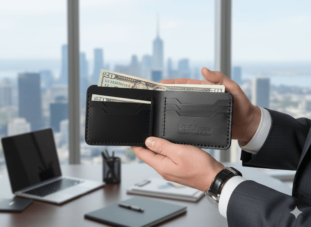 Classic Dollar BiFold Wallet (Black)