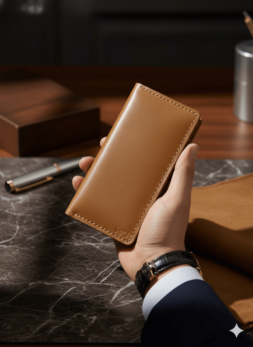 Premium Long Wallet (Tan)